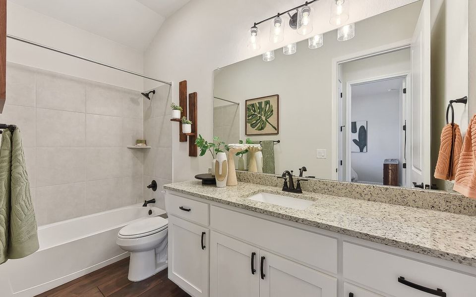 Furnished interior view inside a new home in Kissing Tree, San Marcos (Image 3).