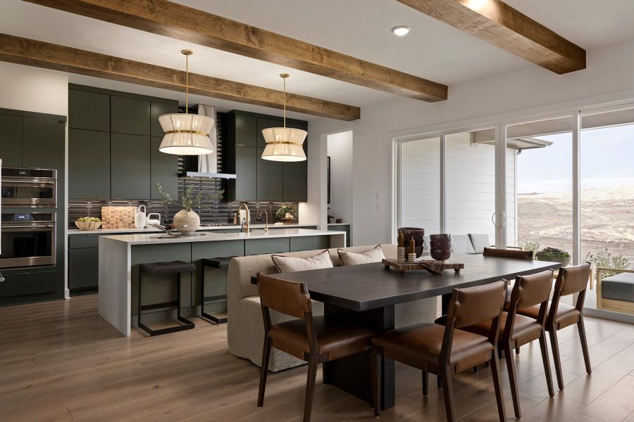 Furnished interior view inside a new home in Lariat, Liberty Hill (Image 17).