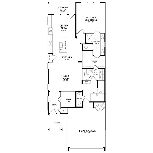 2D floor plan layout of this home in Traditional Homes at Easton Park, Austin, TX (Image 4). 2D floor plan layout of this home in Traditional Homes at Easton Park, Austin, TX (Image 4).
