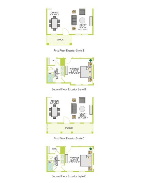 2D floor plan layout for the Scarbrough by Tri Pointe Homes in Paley Park at Easton Park, Austin, TX (Image 5). 2D floor plan layout for the Scarbrough by Tri Pointe Homes in Paley Park at Easton Park, Austin, TX (Image 5).