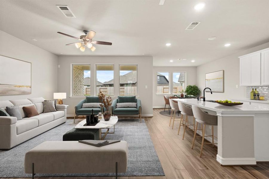 This home boasts a spacious open concept layout that combines the best of modern design and comfort for everyday living.