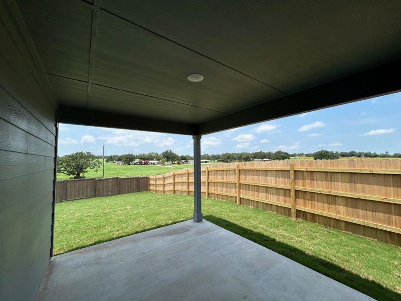 Exterior details and patio area of a home in Cornerstone, Rockdale (Image 2). Exterior details and patio area of a home in Cornerstone, Rockdale (Image 2).