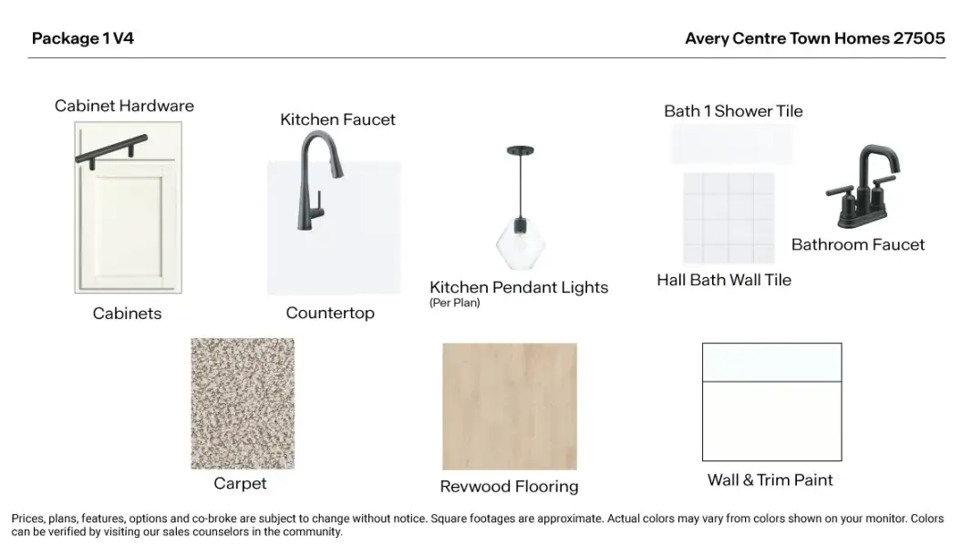Sample of building materials used in homes in Avery Centre, Round Rock (Image 53).
