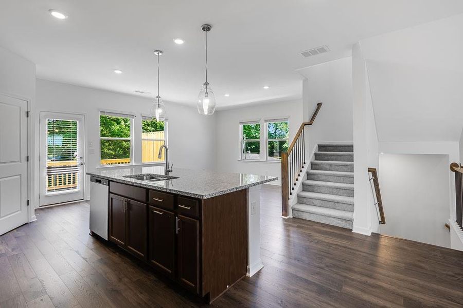 Furnished interior view inside a new home in Hampton Trace, Marietta (Image 6).