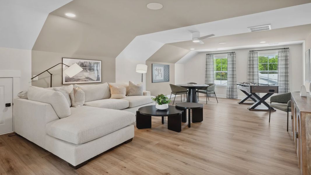 Furnished interior view inside a new home in Creekside at Andrews, Summerville (Image 28).