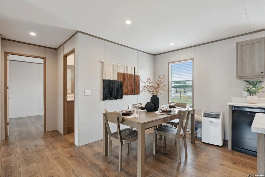 Furnished interior view inside a new home in , Floresville (Image 4).