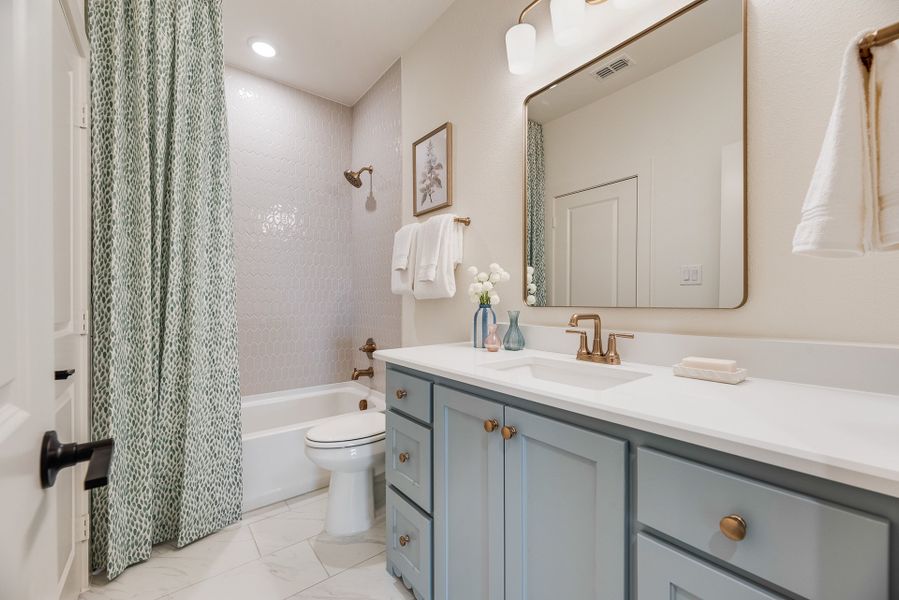 Furnished interior view inside a new home in Park Place - 80' Lots, Prosper (Image 38).