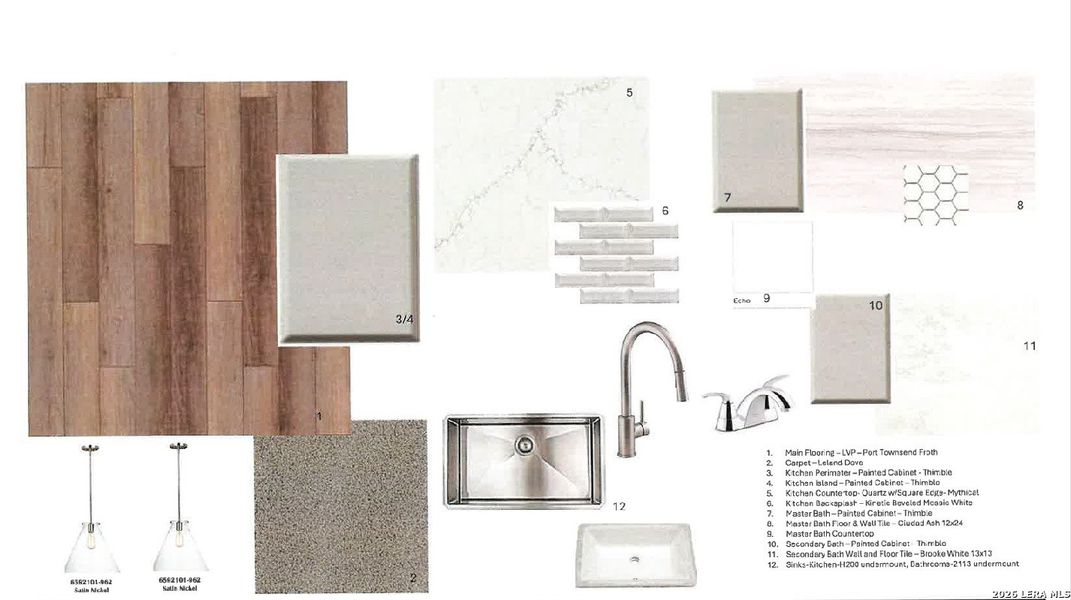 Sample of building materials used in homes in Davis Ranch, San Antonio (Image 3). Sample of building materials used in homes in Davis Ranch, San Antonio (Image 3).