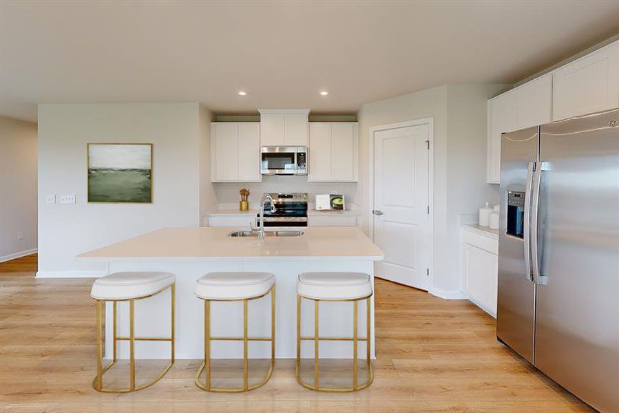 Furnished interior view inside a new home in Sterling Oaks, Ash (Image 3).