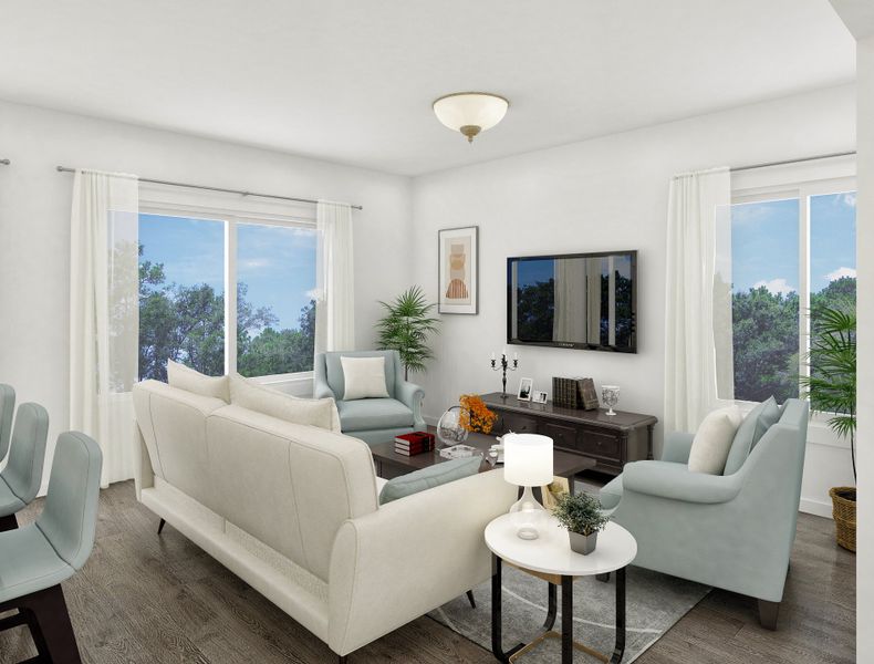 Representative furnished interior of a home built from the The Hartwell by Norfolk Homes in Individual Homes - Jackson County, Jackson (Image 35).