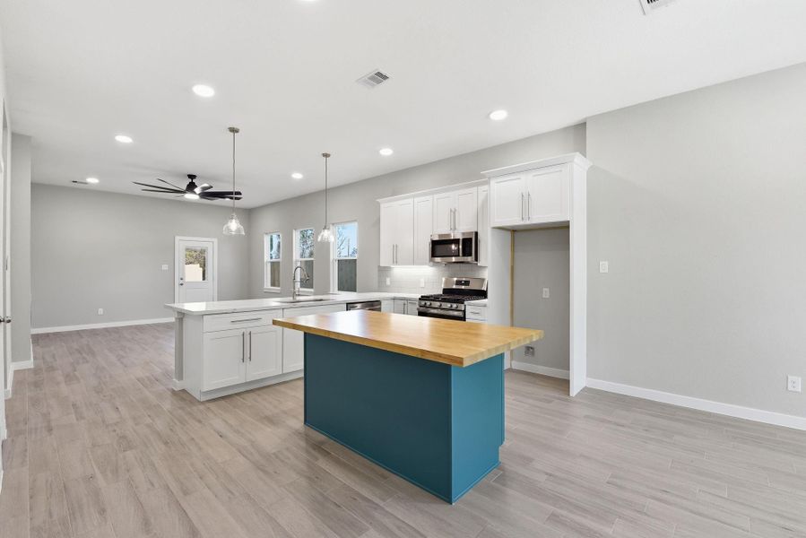 Furnished interior view inside a new home in , Spring (Image 12).