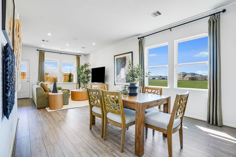 Furnished interior view inside a new home in Mason Woods, Cypress (Image 9).