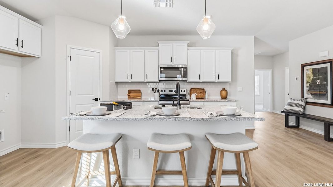 Furnished interior view inside a new home in The Birch at Spencer Ranch, Boerne (Image 17).