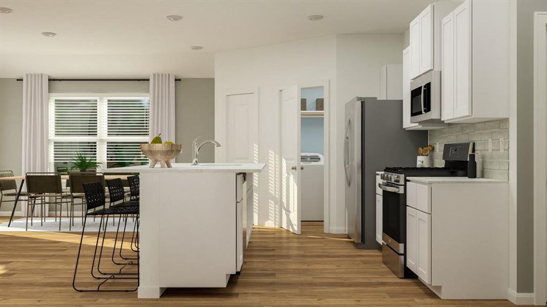 Furnished interior view inside a new home in Plum Creek North, Kyle (Image 5).