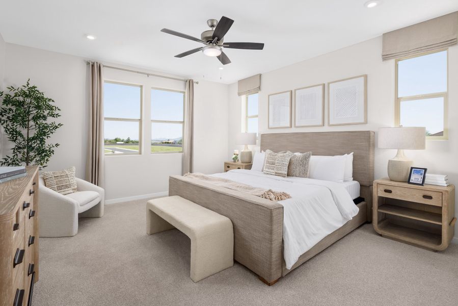Representative furnished interior of a home built from the Pantano by Beazer Homes in Montana Vista - Highland, Buckeye (Image 9).