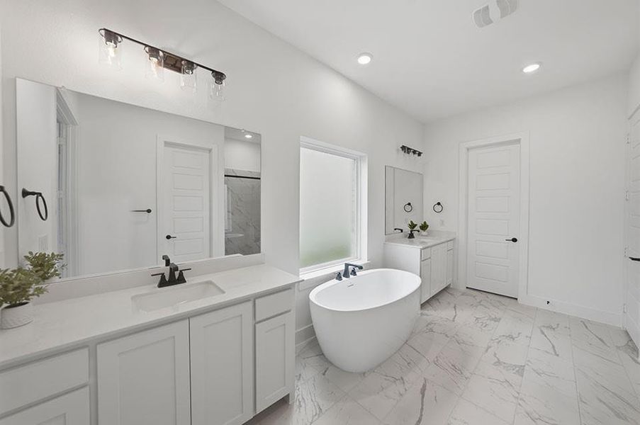 Furnished interior view inside a new home in The Homestead - 62', Rockwall (Image 13).