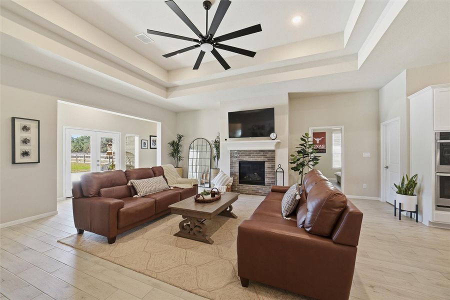 Furnished interior view inside a new home in Tejas Landing, Needville (Image 14). Furnished interior view inside a new home in Tejas Landing, Needville (Image 14).
