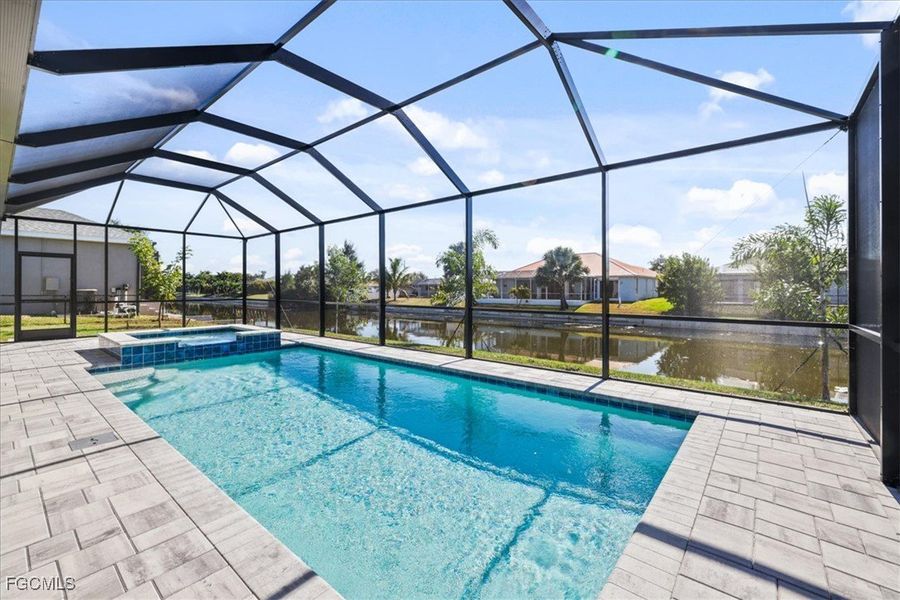 Exterior details and patio area of a home in Cape Coral, Cape Coral (Image 26).