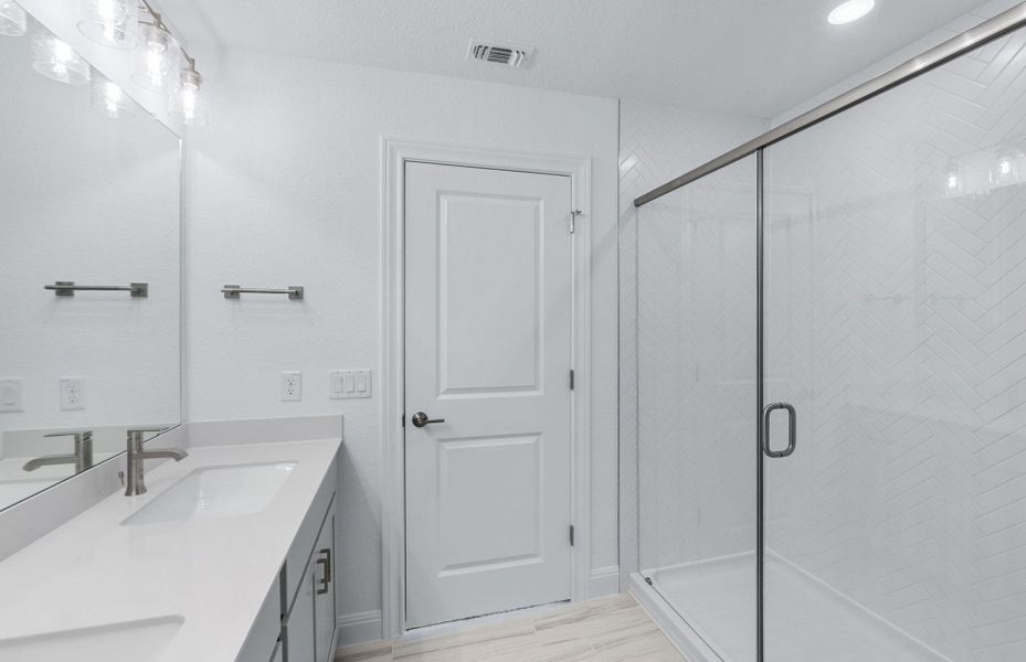 Furnished interior view inside a new home in Saddleback at Santa Rita Ranch, Liberty Hill (Image 5). Furnished interior view inside a new home in Saddleback at Santa Rita Ranch, Liberty Hill (Image 5).