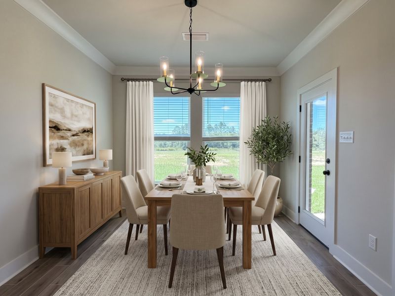 Furnished interior view inside a new home in Natureview, Freeport (Image 7).