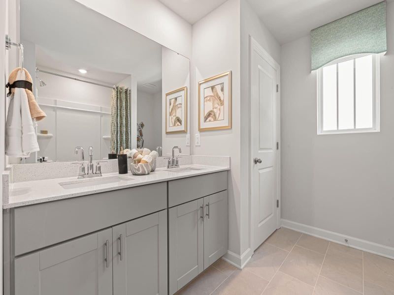 Furnished interior view inside a new home in The Coves at Lakes of Cane Bay, Summerville (Image 3).