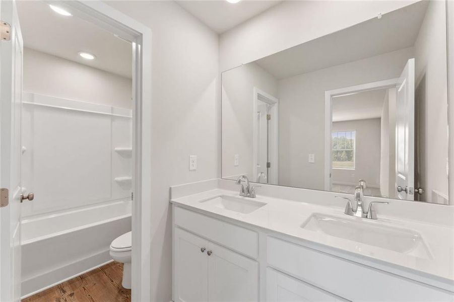 Furnished interior view inside a new home in Reserve at Gum Springs, Jefferson (Image 8).