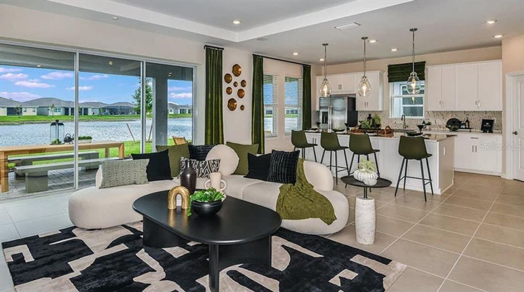 Furnished interior view inside a new home in The Cove at West Port, Port Charlotte (Image 15). Furnished interior view inside a new home in The Cove at West Port, Port Charlotte (Image 15).