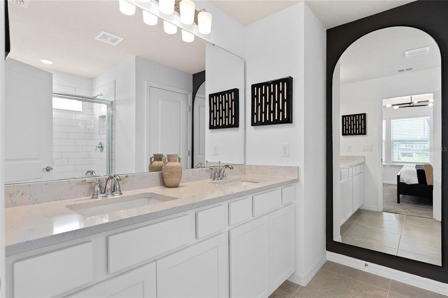 Furnished interior view inside a new home in Parkside Trails, Clermont (Image 19).
