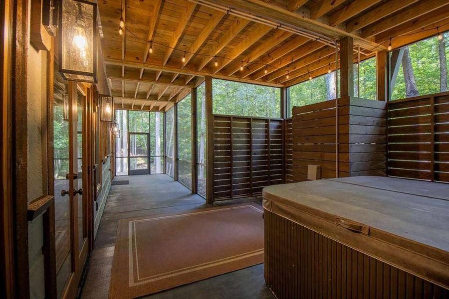 In-progress construction of a new home in , Blue Ridge, GA (Image 31).