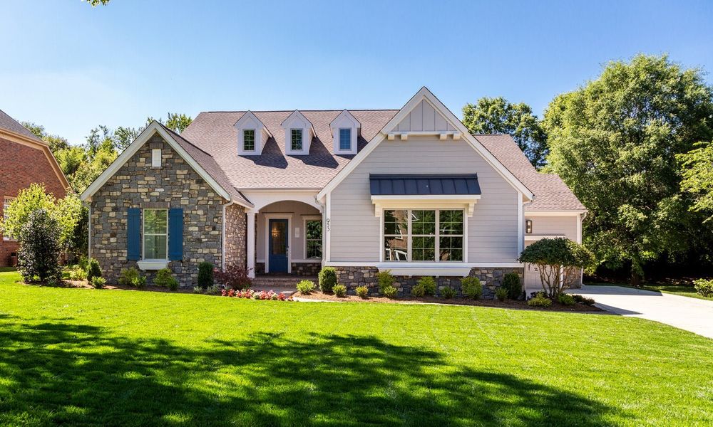 Representative exterior photo of a completed home built from the Santa Fe Ranch by Classica Homes in Arden Mill, Fort Mill, SC (Image 31).