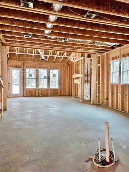 In-progress construction of a new home in , Waleska, GA (Image 4).