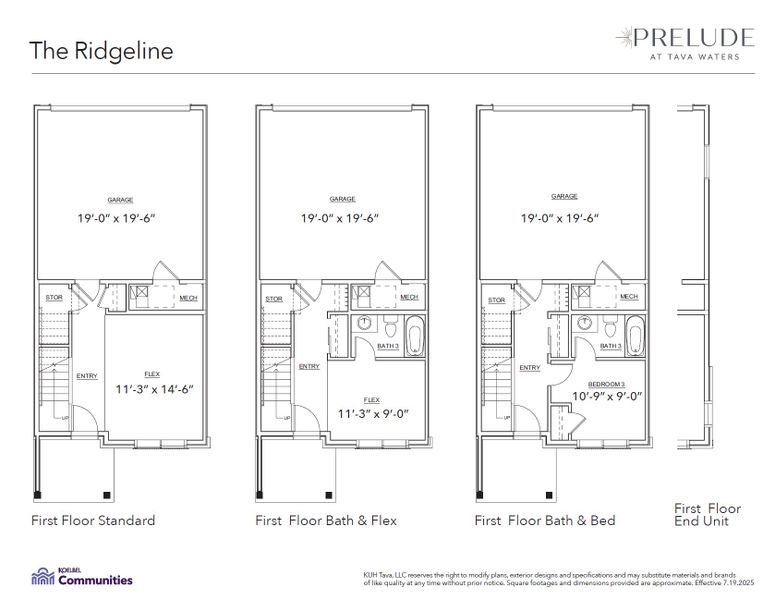 2D floor plan layout for the B by Koelbel and Company in Prelude at TAVA Waters, Denver, CO (Image 5).