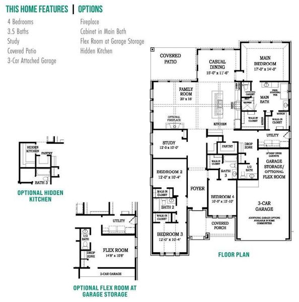 2D floor plan layout of this home in Riceland, Mont Belvieu, TX (Image 5).