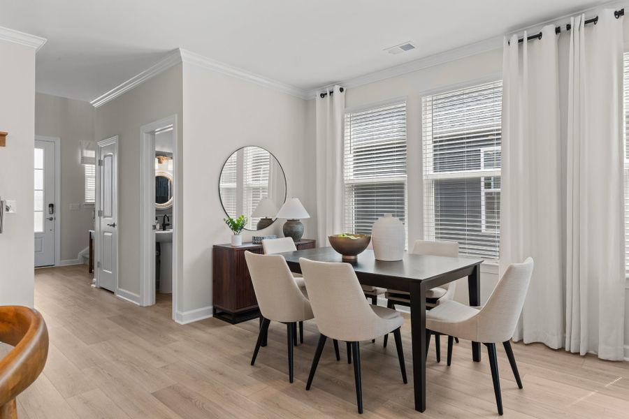 Representative furnished interior of a home built from the The Hickory by Chesapeake Homes in Neill's Pointe, Angier (Image 20). Representative furnished interior of a home built from the The Hickory by Chesapeake Homes in Neill's Pointe, Angier (Image 20).