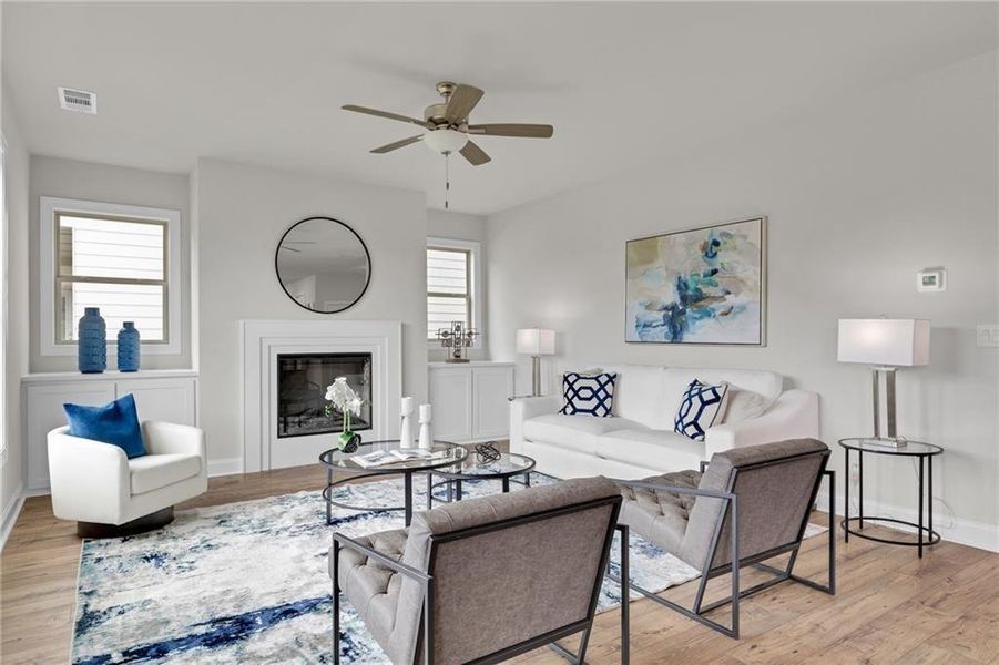 Furnished interior view inside a new home in , Buford (Image 13).