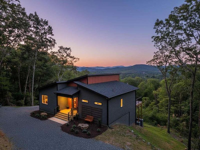 Front exterior of a new home in , Ellijay, GA, highlighting curb appeal (Image 27).