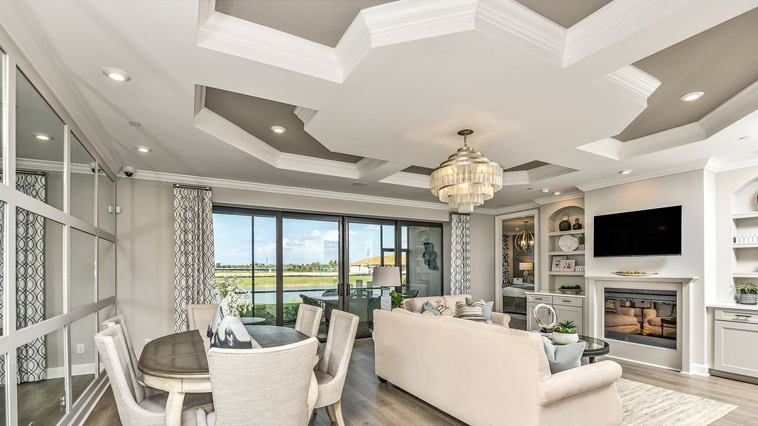 Furnished interior view inside a new home in Esplanade by the Islands Coach Homes, Naples (Image 6).