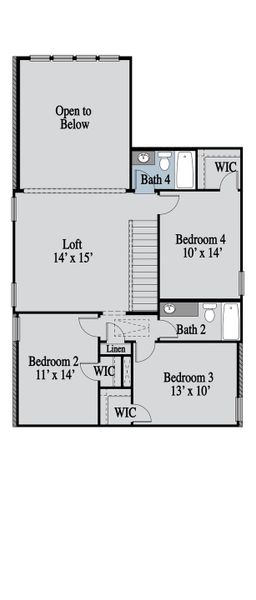 2D floor plan layout of this home in Elevon, Lavon, TX (Image 5). 2D floor plan layout of this home in Elevon, Lavon, TX (Image 5).