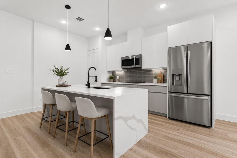 Furnished interior view inside a new home in , Houston (Image 16).