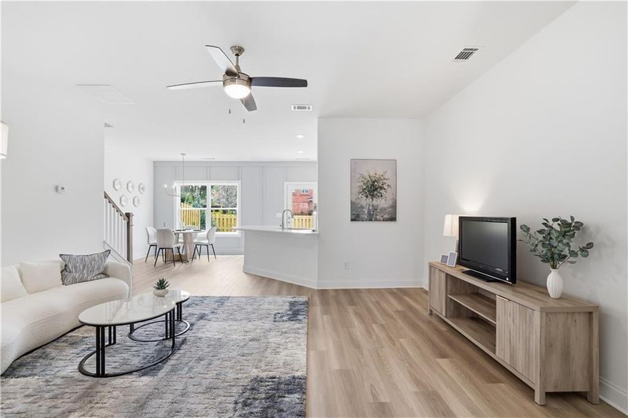 Furnished interior view inside a new home in , Ball Ground (Image 19).