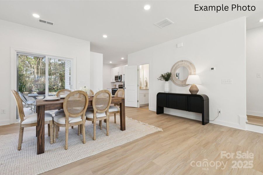 Furnished interior view inside a new home in , Charlotte (Image 11).
