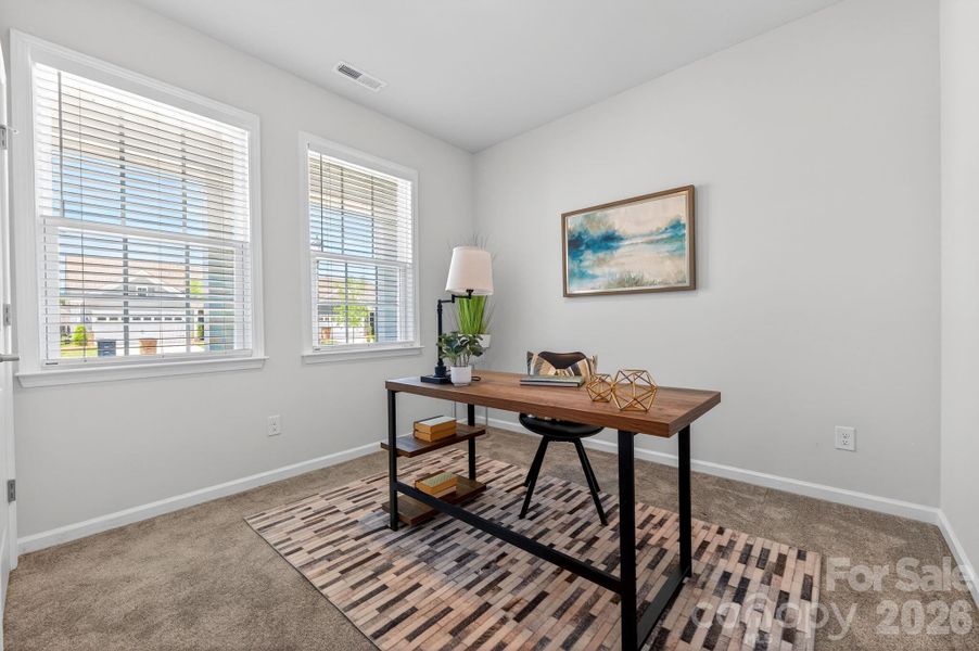 Furnished interior view inside a new home in Esplanade at Northgate, Indian Trail (Image 10).