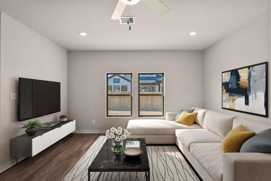 Furnished interior view inside a new home in Arabella on the Prairie 60', Richmond (Image 4).