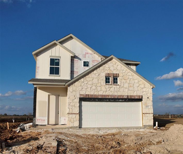 Construction Progress - front exterior