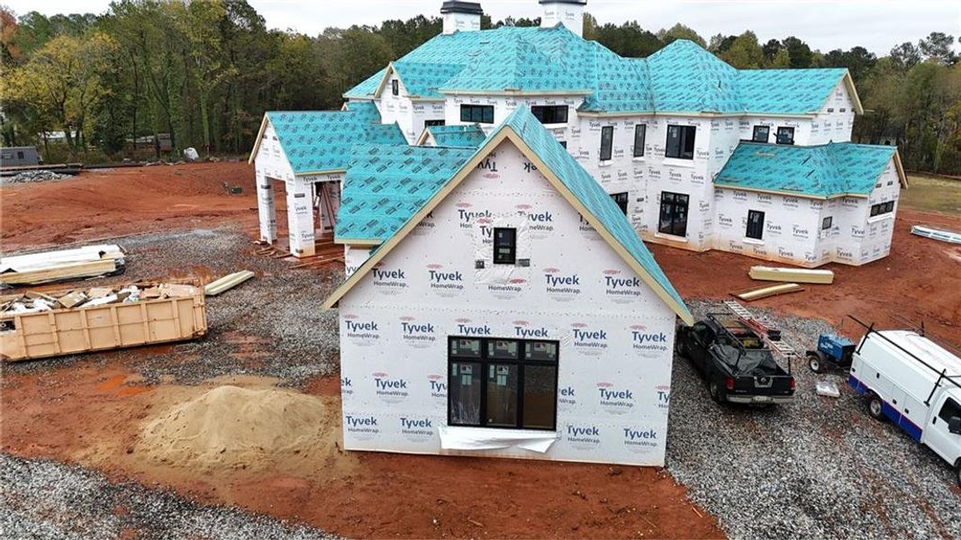 In-progress construction of a new home in , Milton, GA (Image 15).