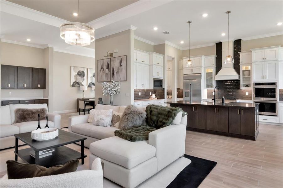 Furnished interior view inside a new home in , Wesley Chapel (Image 42).