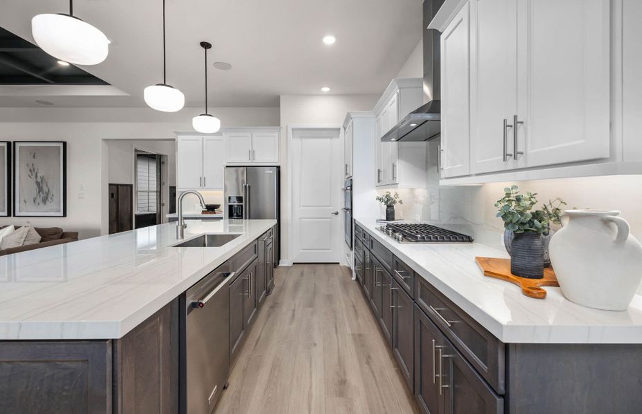 Representative furnished interior of a home built from the Stellar by Del Webb in Del Webb Austin at Lost Pines, Bastrop (Image 44).