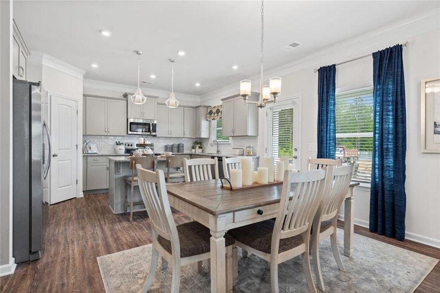 Furnished interior view inside a new home in Sycamore Crest, Calhoun (Image 8).