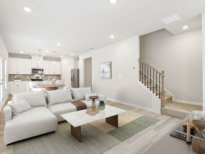 Furnished interior view inside a new home in Ivey Township, Dallas (Image 8).
