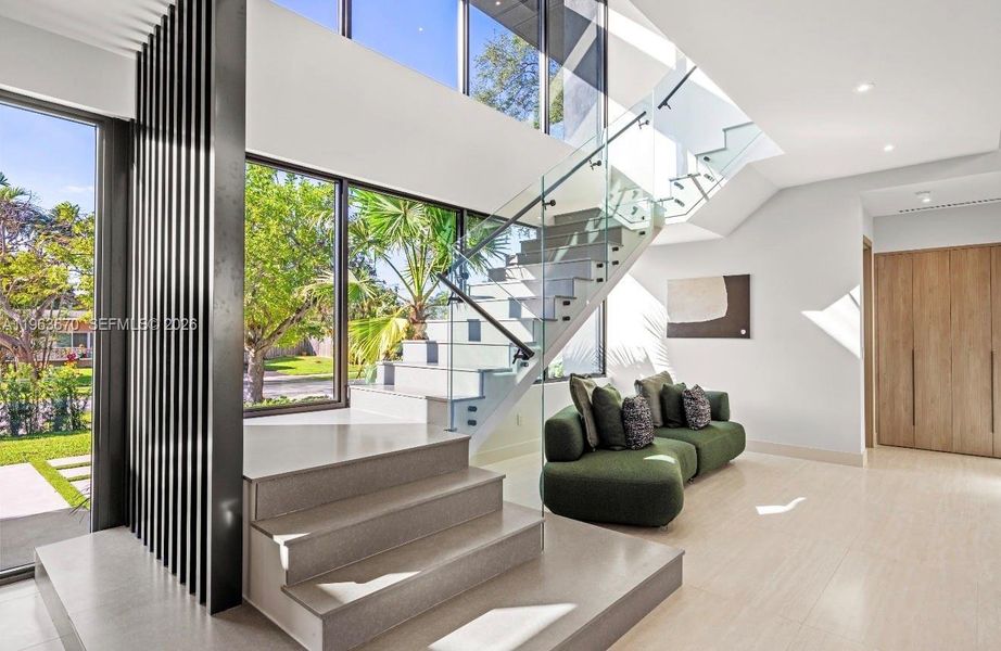 Furnished interior view inside a new home in , Miami (Image 29).